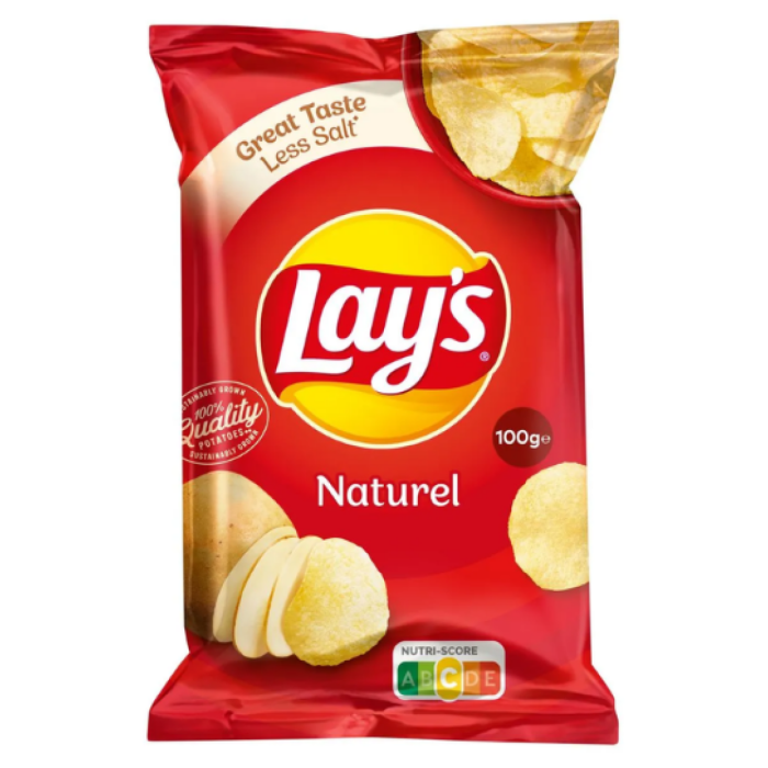 Z.LAY'S CHIPS NAT 12X100GR