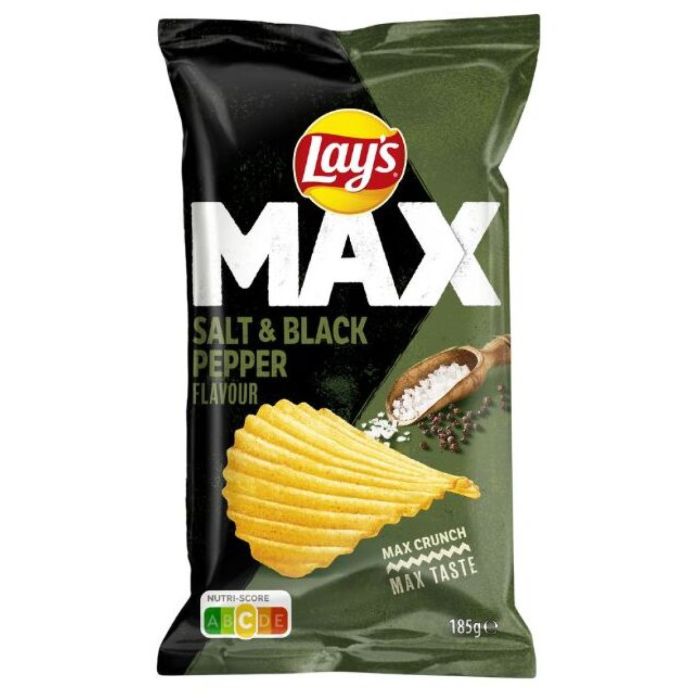 Z.LAY'S MAX SALT&BLACK PEPPER 22X185GR