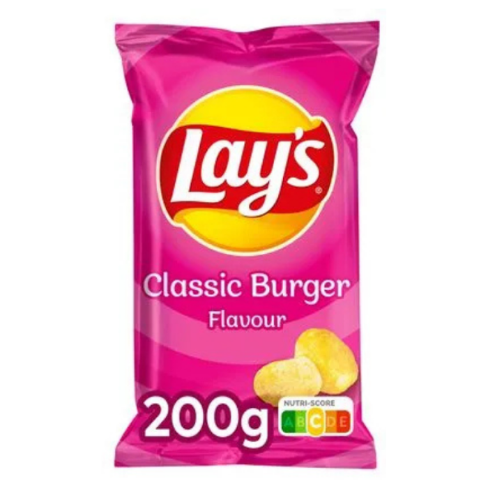 Z.LAY'S BICKY CLASSIC BURGER 18X200GR