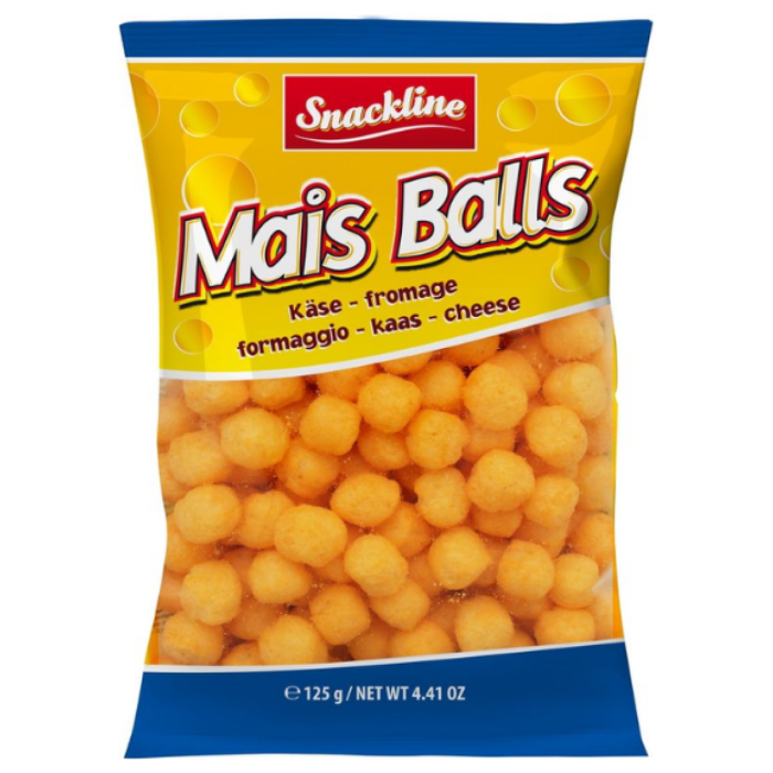 P.SNACKLINE MAIS BALLS KAAS 20X125GR