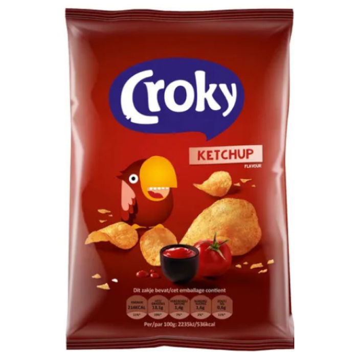 P.CROKY CHIPS KETCHUP 20X40GR