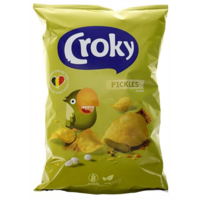 P.CROKY CHIPS PICKLES 18X200GR A