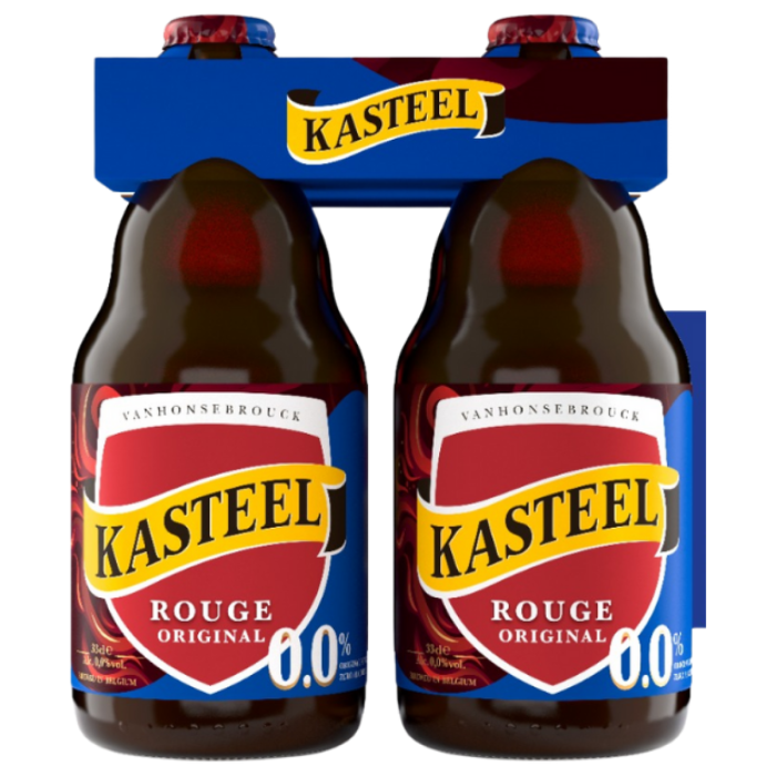 F.KASTEELB.ROUGE 0.0% 6X(4X33CL) CLIP C°