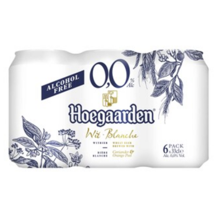 B.HOEGAARDEN WIT 0% BLIK 6X(4X33CL) C°