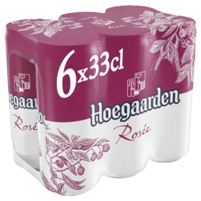 B.HOEGAARDEN ROSEE BLIK 6X4X33CL C°