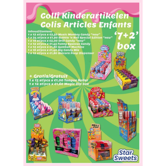 D.COLLI KINDERARTIKELEN ASSORTI BOX 7+2