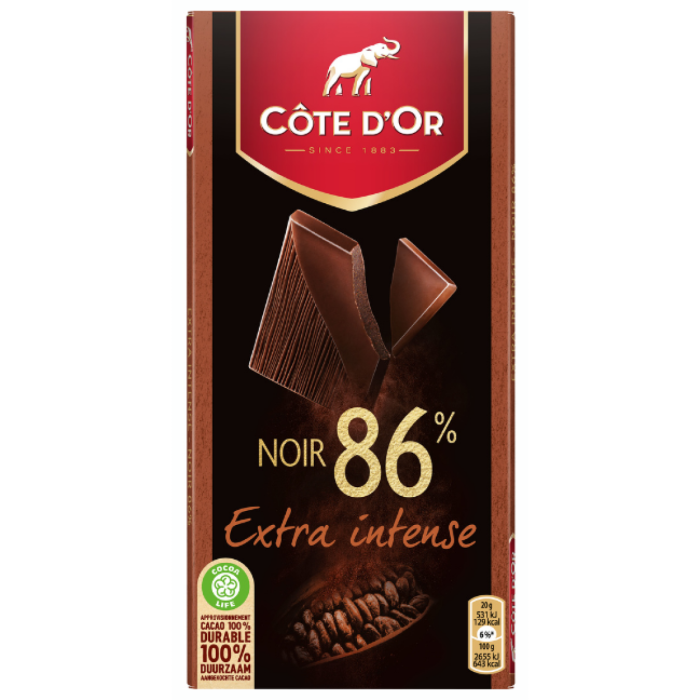 P.CD SENS.NOIR D.NOIR 86% 20X100GR