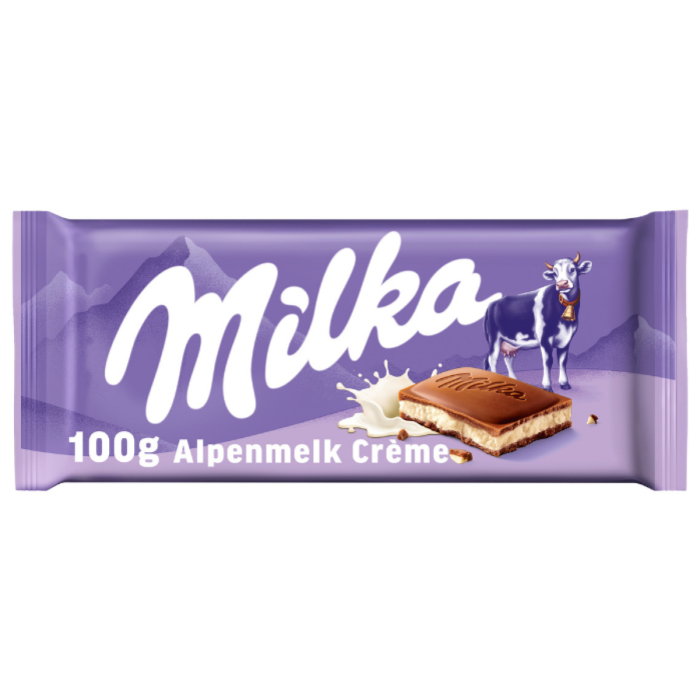 T.MILKA ALPENMELK 22X100GR