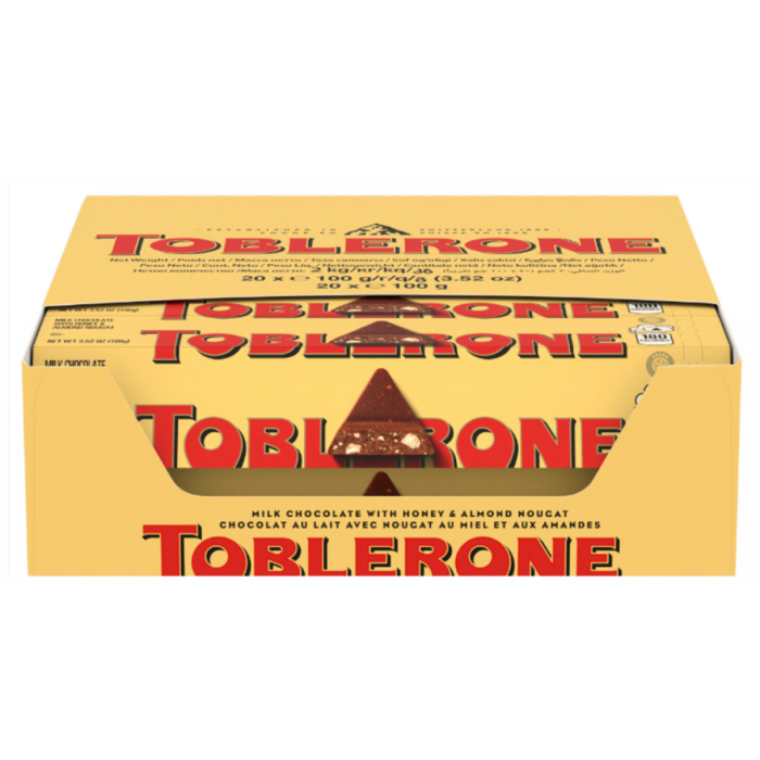 T.TOBLERONE MELK 20X100GR A