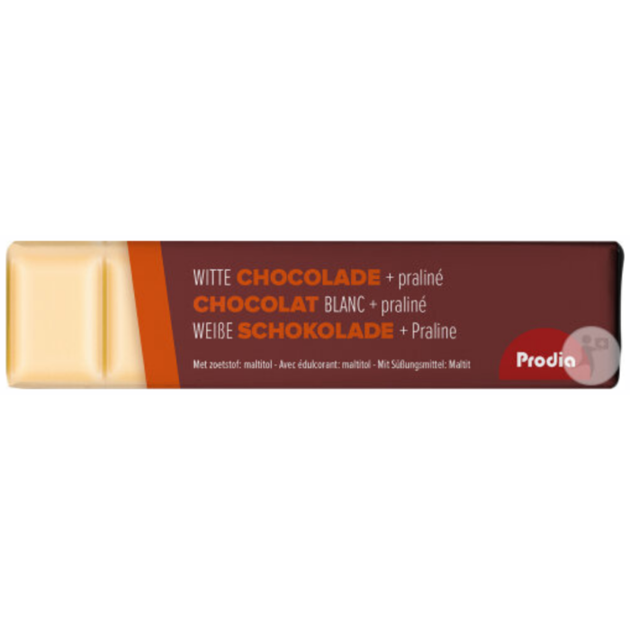 P.PRODIA CHOCOLADEREEP WIT PRALINE  20X35GR