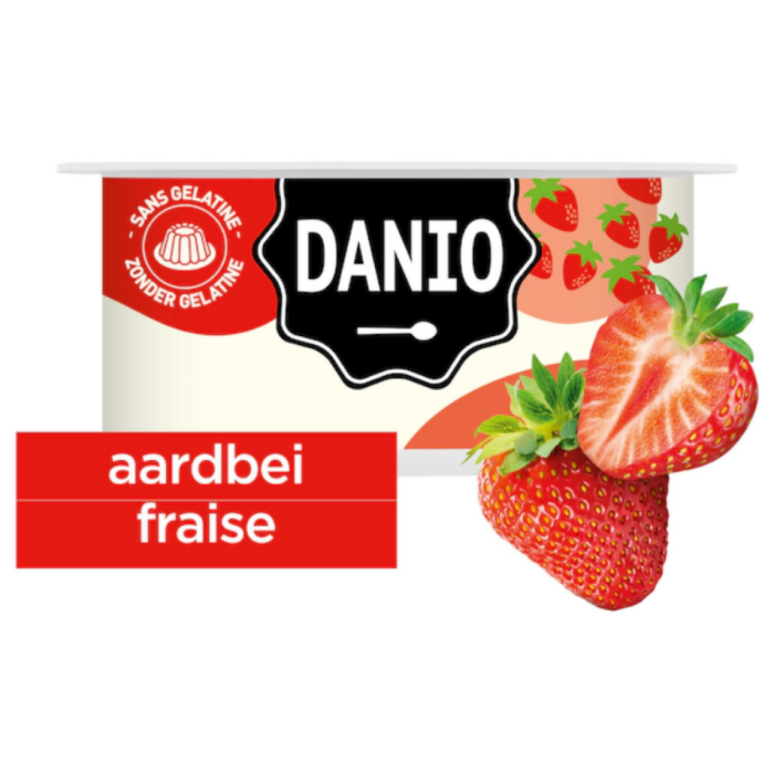 P.DANIO KAAS AARDBEI 6X165GR A