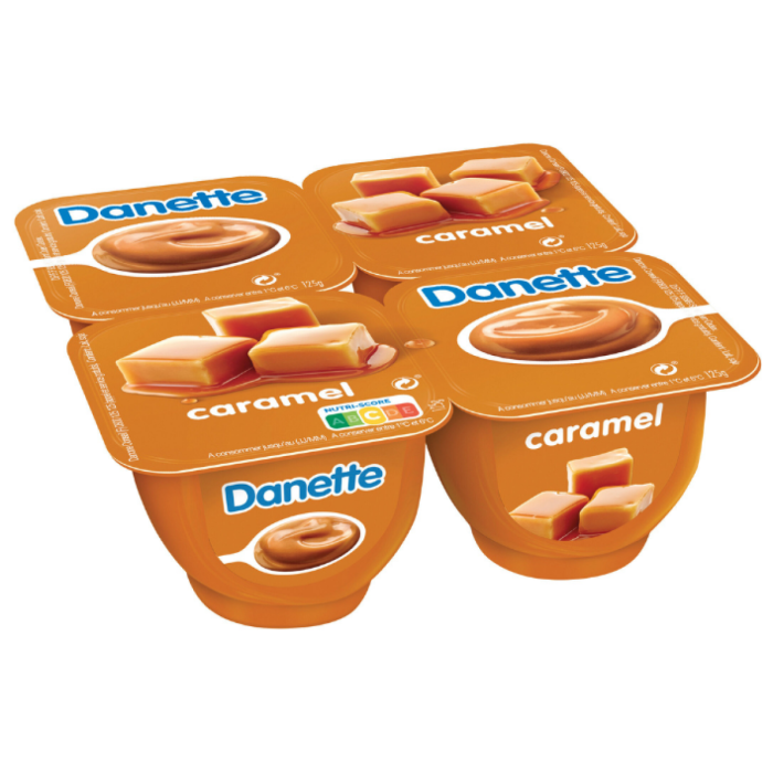 P.DANETTE CARAMEL 8X(4X125GR) L