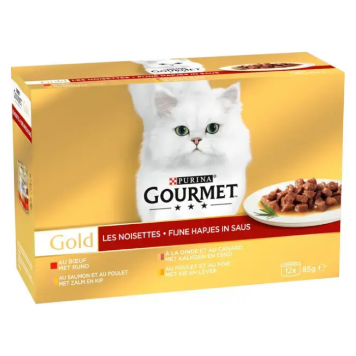 D.GOURM.KAT GOLD FIJNE HAPJES 8X(12X85GR) A