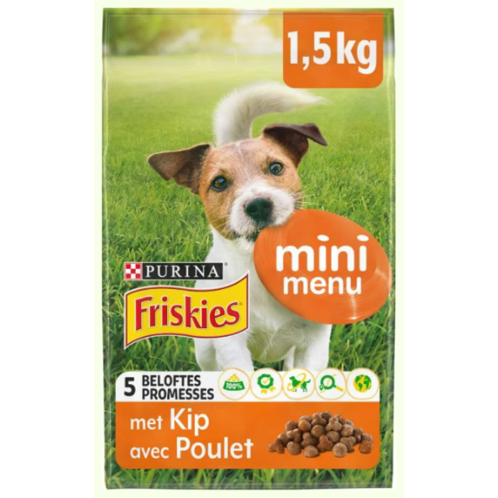 P.FRISK DOG MINI MENU KIP 6X1.5KG C