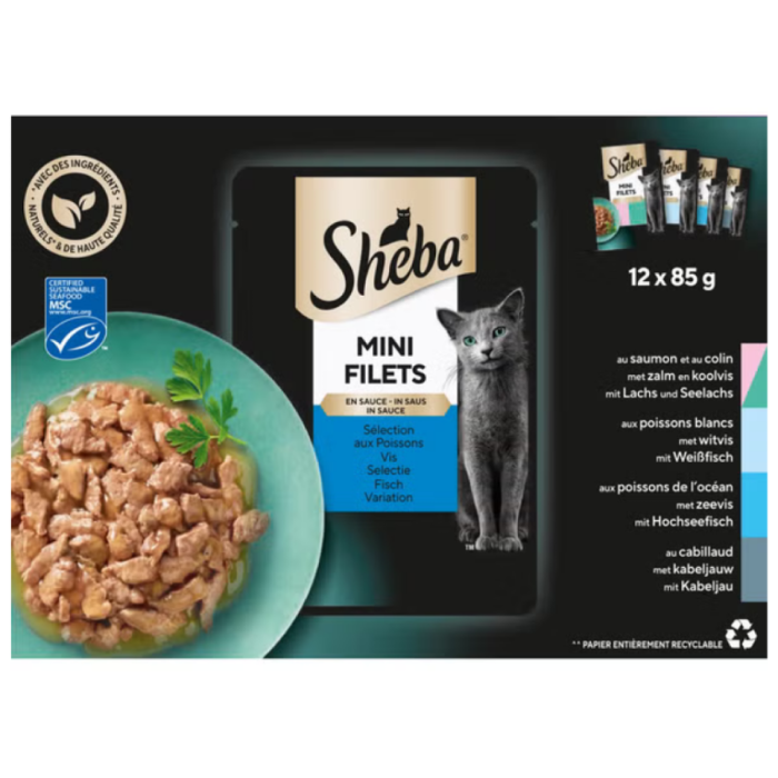 D.SHEBA MINIFILETS VISSELECTIE 4X(12X85GR) A