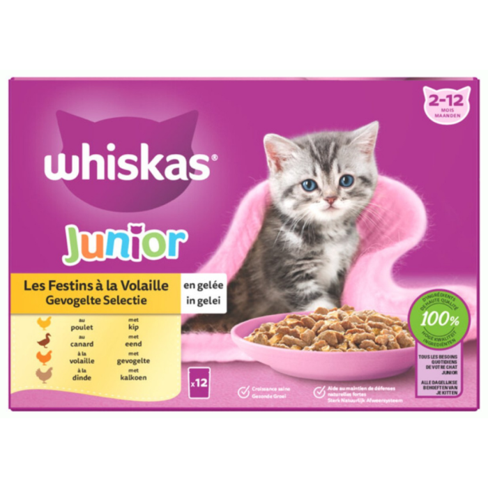 D.WHISK.JUNIOR GEVOGELTE 4X(12X85GR) A