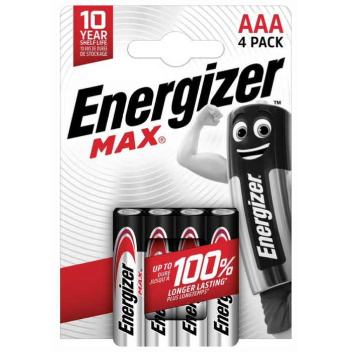 S.ENERGIZER AAA ALKALINE POWER 12X4ST