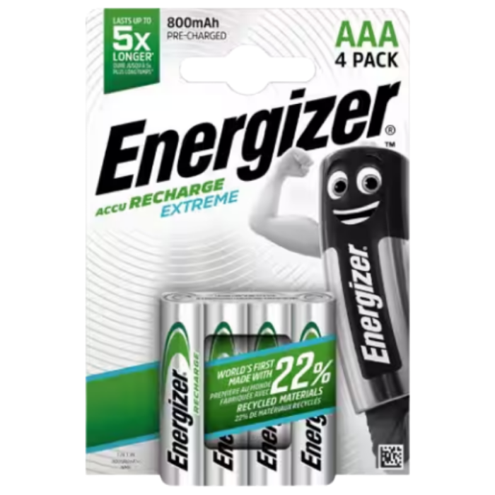 S.ENERGIZER EXTREME 800MAH AAA 4ST