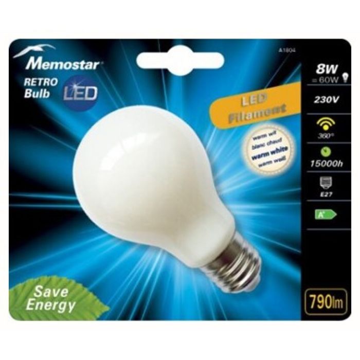 S.MEMO. RETRO LED BULB E27 8W 6ST
