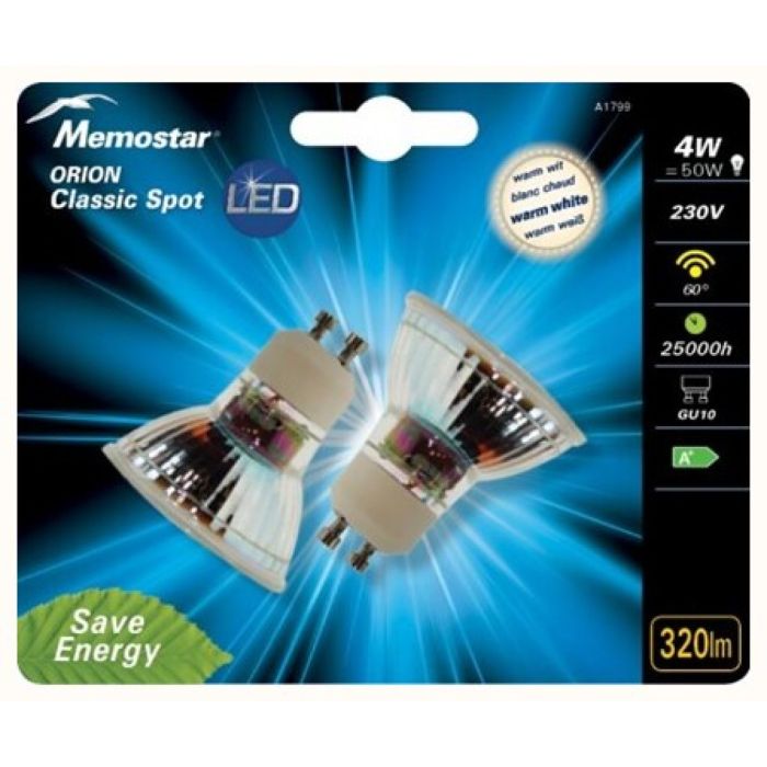 S.MEMO. ORION CLASSIC LED SPOT X2 GU10 4W 6ST