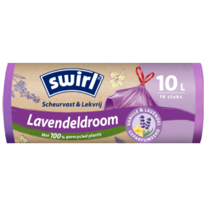 P.SWIRL VUILNISZAK TREKBAND VAN/LAV 12X(14X10L)