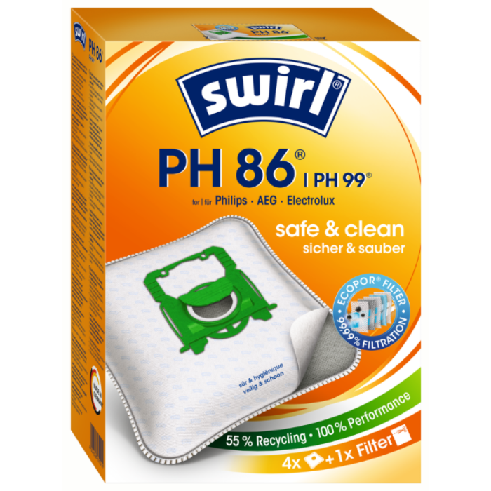 P.SWIRL STOFZUIGERZAK PH86 PH96 3X4ST