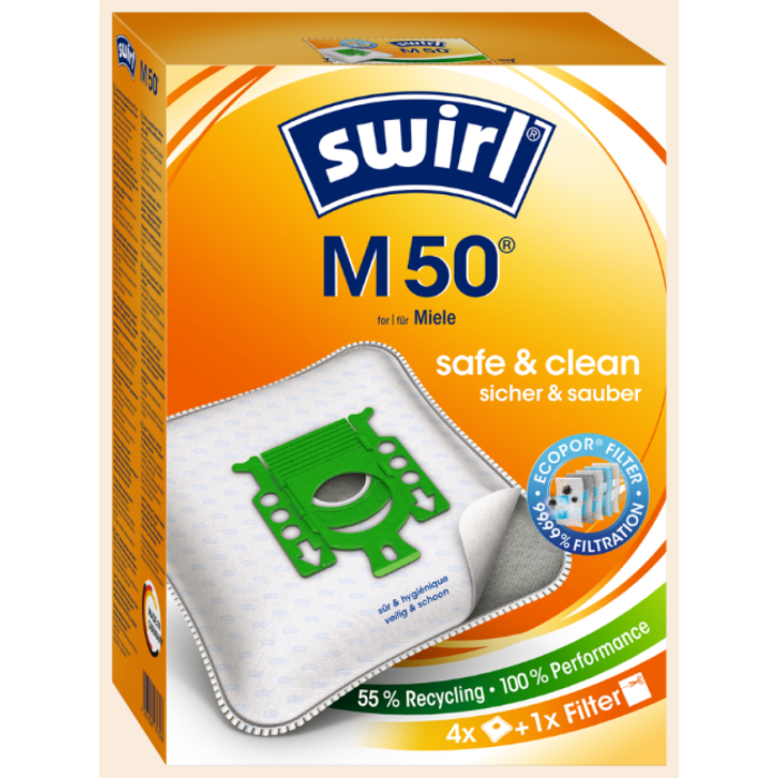 P.SWIRL STOFZUIGERZAK M50 ECOPOR 3X4ST