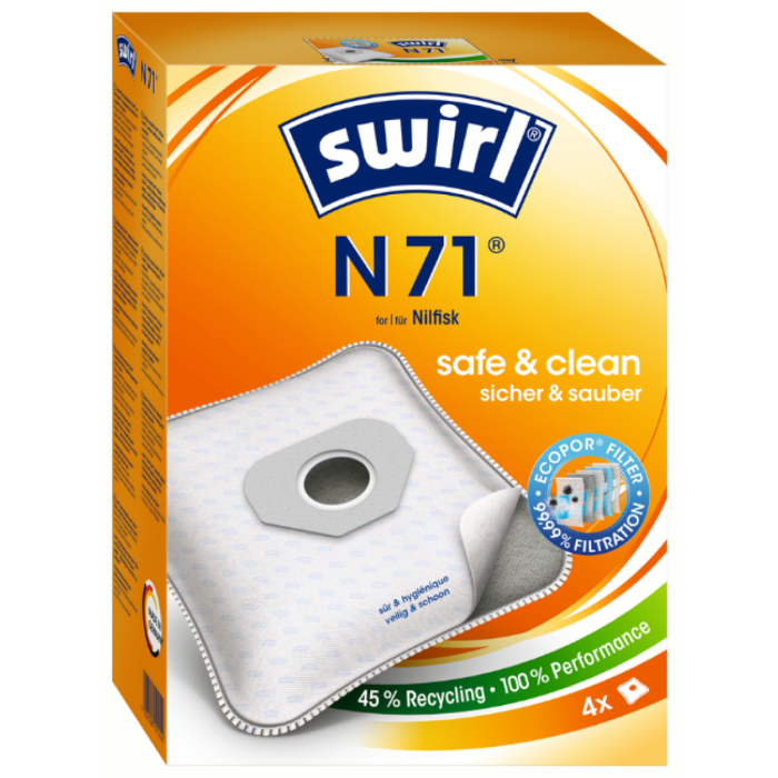 P.SWIRL STOFZUIGERZAK N71/4 ECOPOR 3X4ST