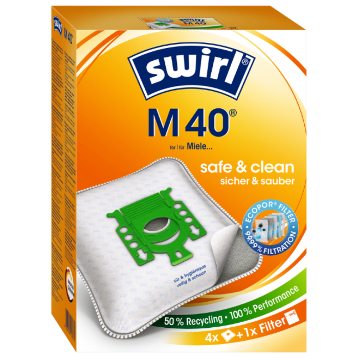 P.SWIRL STOFZUIGERZAK M40 ECOPOR 3X4ST