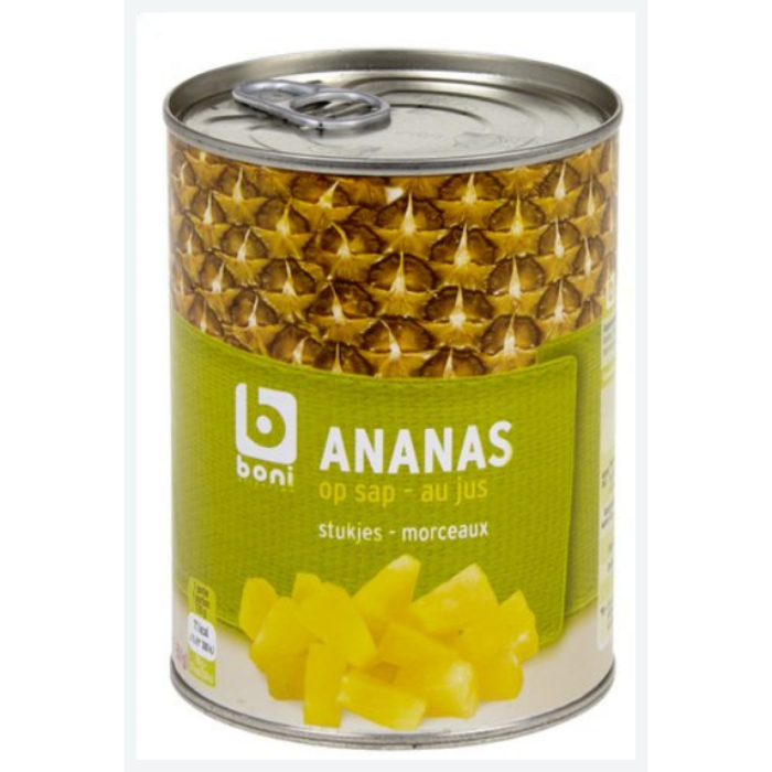 D.BONI ANANAS STUKKEN OP SAP 4X3X567GR