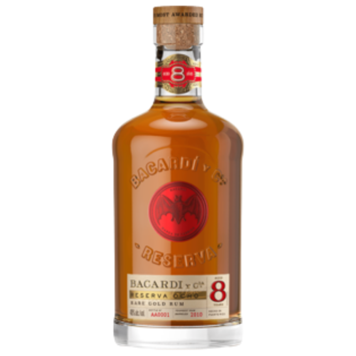 F.RHUM BACARDI ANEJO 8Y RESERVA OCHO 40* 6X70CL A