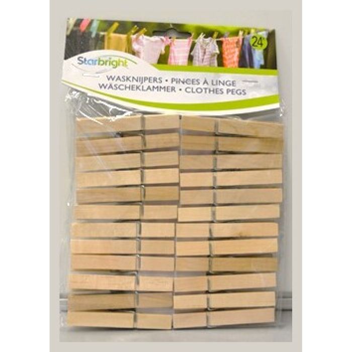 K.STARBRIGHT WASKNIJPER HOUT 36X24ST