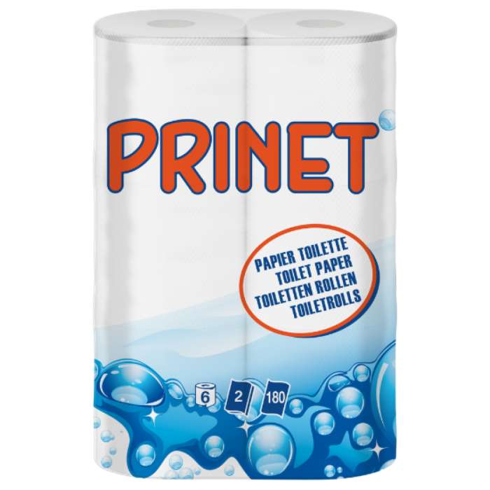 PRINET WC PAPIER WIT 12X6R