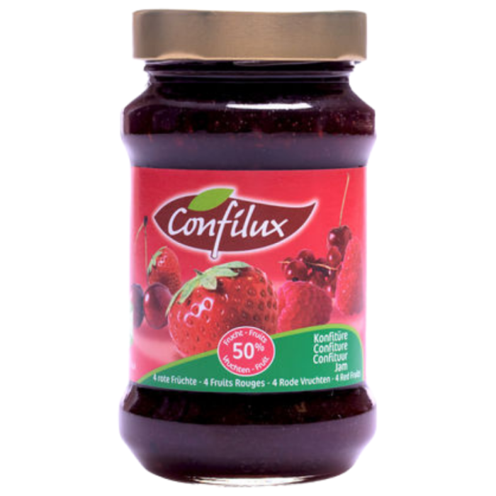 B.CONFILUX VIERVRUCHTENCONF.12X450GR