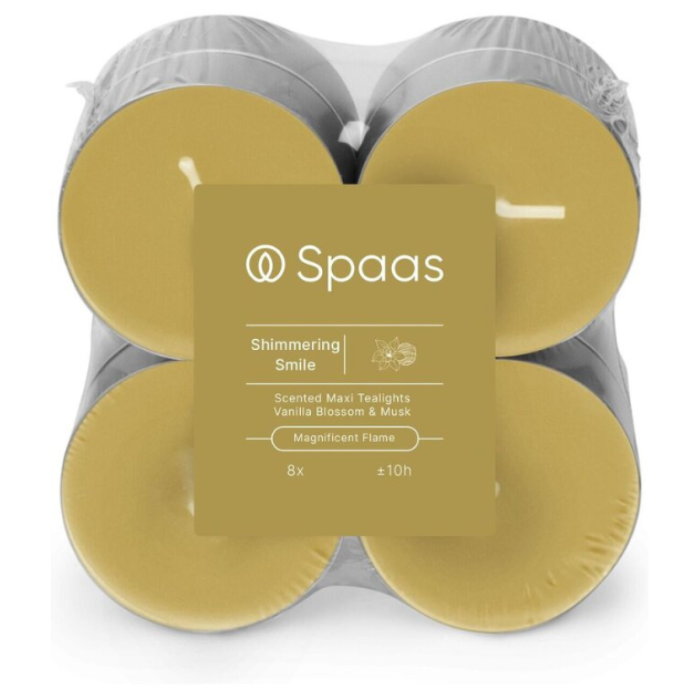P.SPAAS GEPARF.THEELICHT.MAXI SHIMMERING SMILE 8X8ST