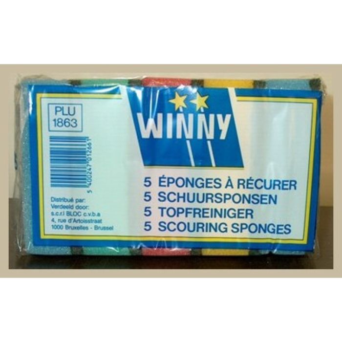 P.WINNY/MULTY SCHUURSPONSJES 24X5ST