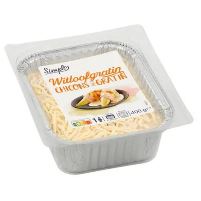SIMPLY WITLOOF/GRATIN 4X400GR C°