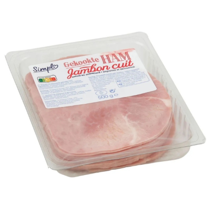 SIMPLY GEKOOKTE HESP 6X500GR
