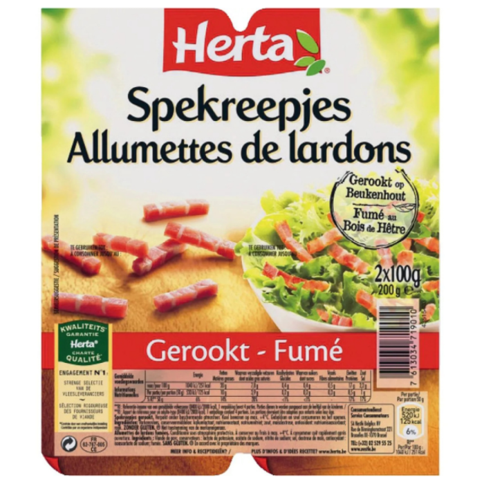 HERTA SPEKREEPJES GER. 6X(2X100G) A