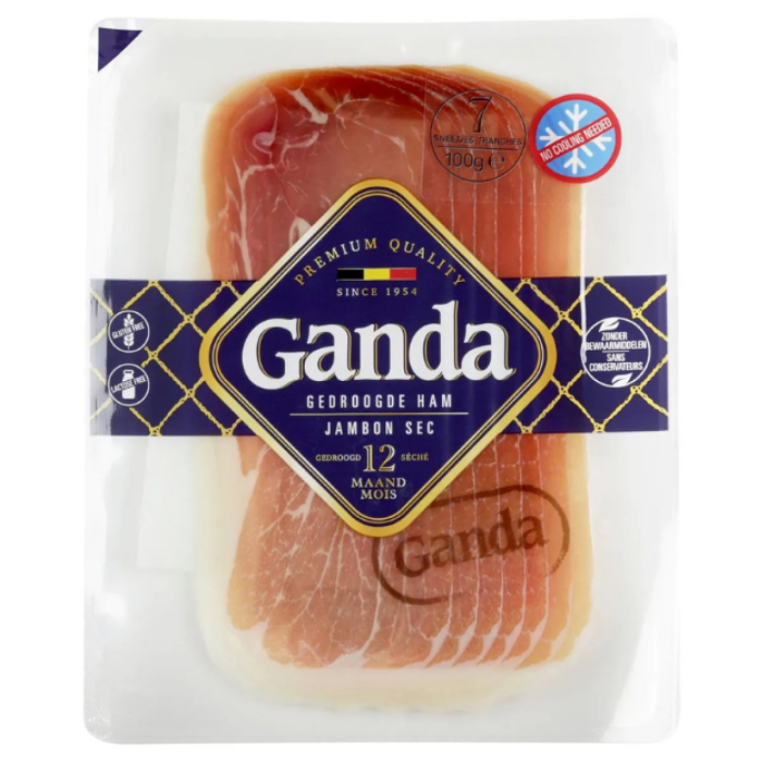 GANDA HAM 7 SNEETJES 8X80GR A
