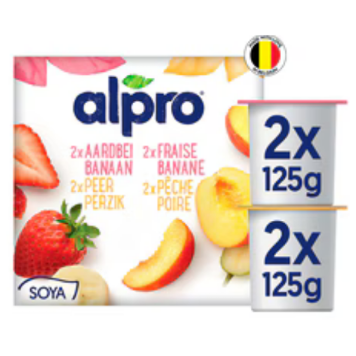 P.SOYA AARDB/BAN/PEER/PERZIK  6X(4X125GR) A