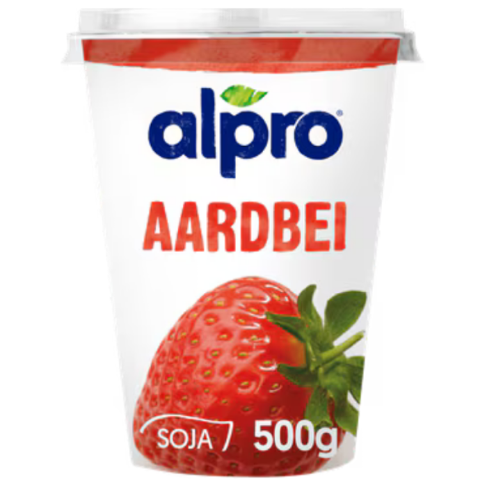 P.SOYA YOGH.AARDBEI 6X500GR A°