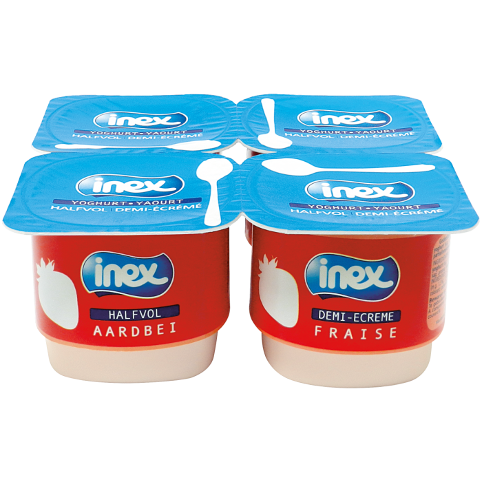 INEX YOGH.AARDBEI 6X(4X125ML)