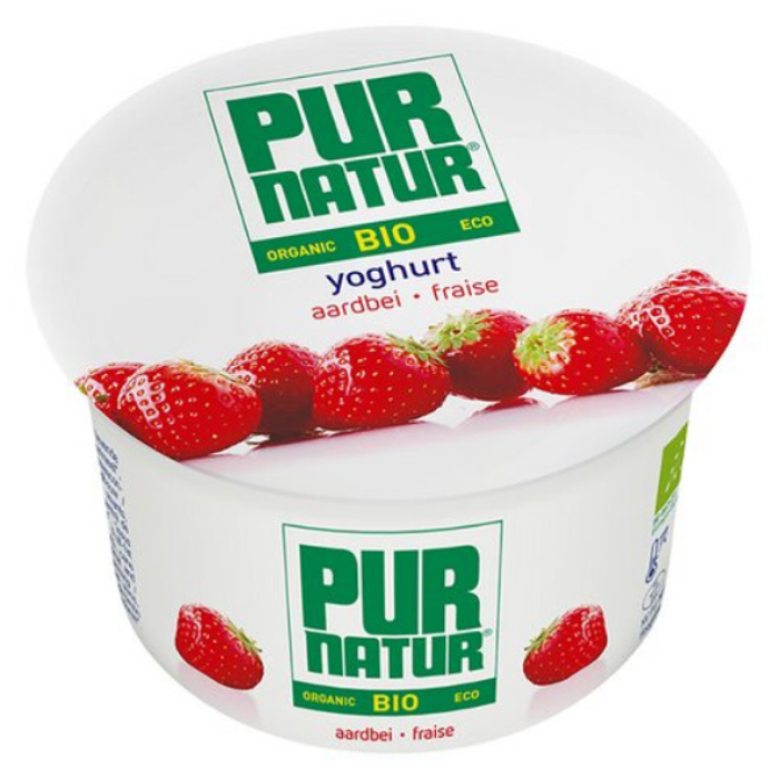 PURNATUR YOGH.VOL AARDBEI 12X100GR L