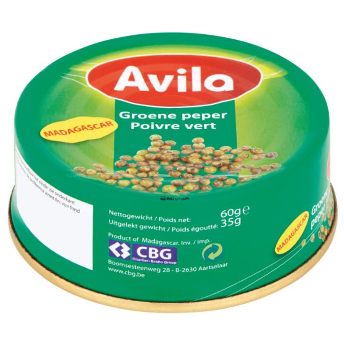 D.AVILA GROENE PEPER BLIK 12X60GR