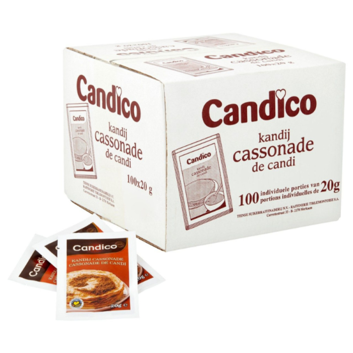 P.CAND.HORECA KANDIJCASSONADE ZAKJES 100X20GR