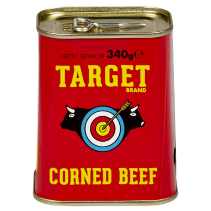 D.TARGET CORNED BEEF 12X340GR