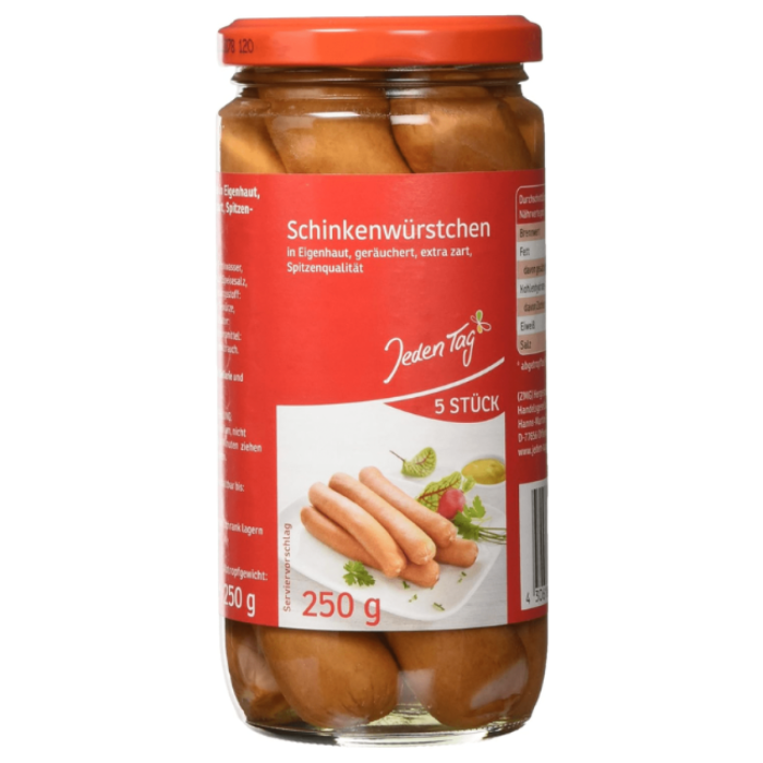 B.JEDEN TAG BOCKWURST 5ST 12X250GR