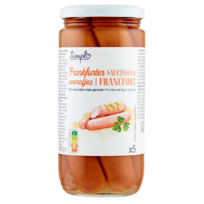 B.SIMPLY FRANKFURTERW.12X250GR