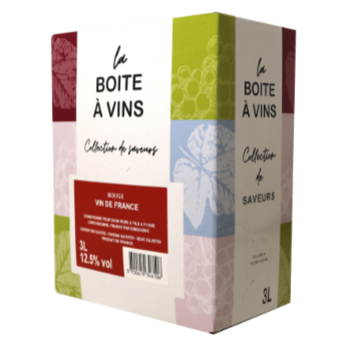 F.LA BOITE A VINS BIB ROOD 4X3L